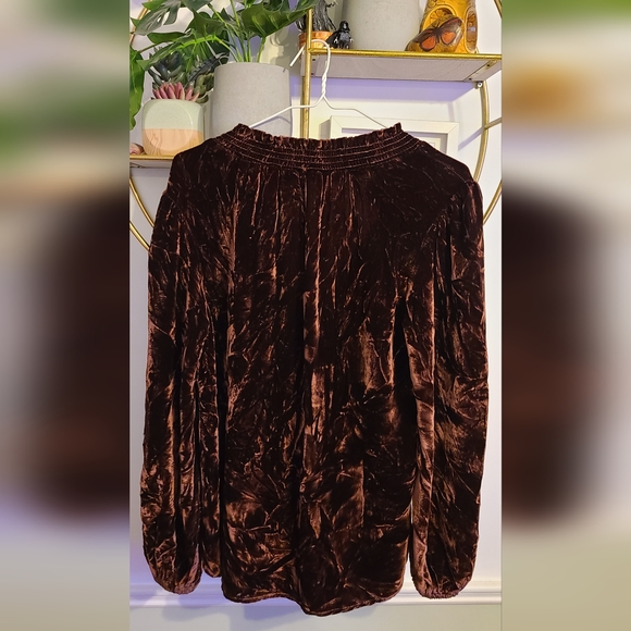 Bella Dahl Crushed Velvet Top - Picture 2 of 3